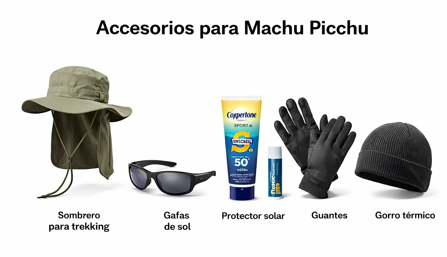 Accesorios para Machu Picchu