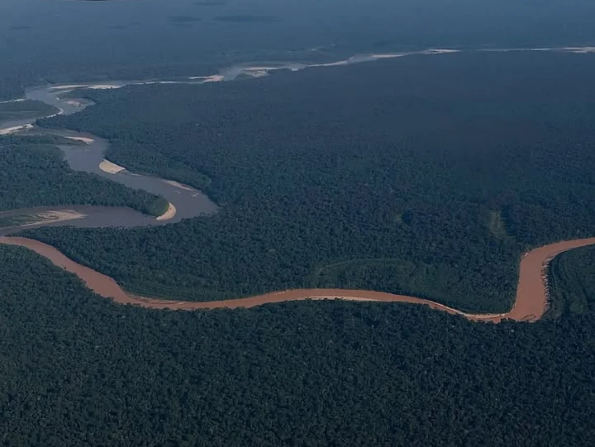 Amazonas paisaje desde lejos en peru