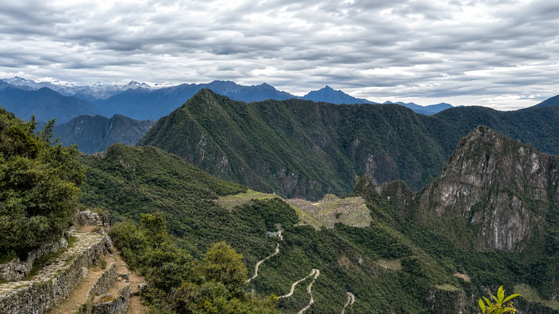 Arriving at Machu Picchu
