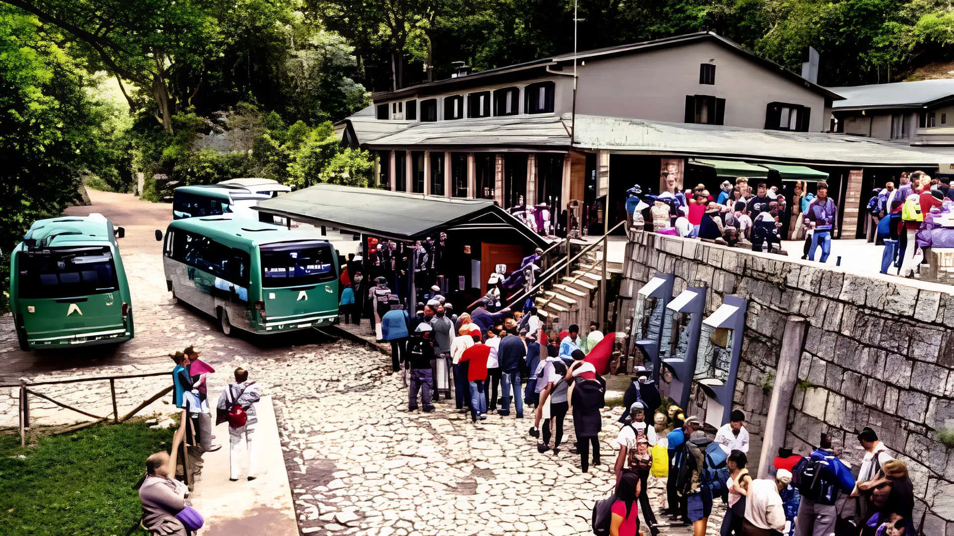 Bus from Aguas Calientes to Machu Picchu