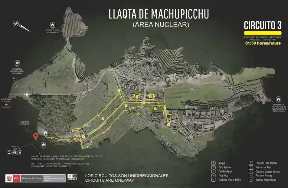 CIRCUITO 3 DE LLAQTA MACHUPICCHU