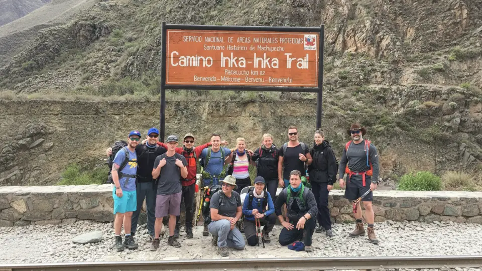 Punto de inicio del Camino Inca hacia Machu Picchu