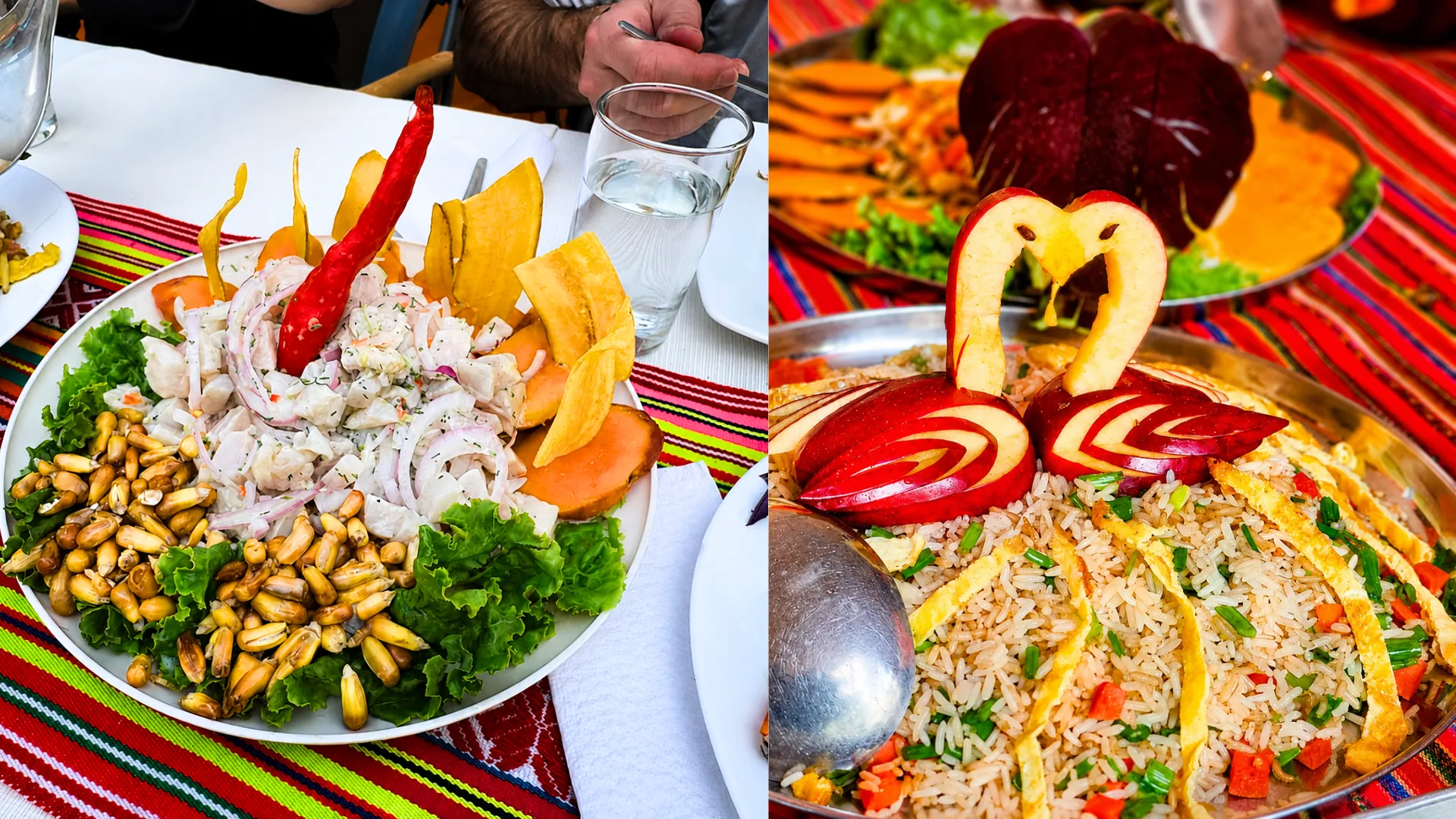 Comida de lujo en el Camino Inca de 4 días y 3 noches