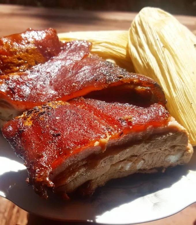 Cusco-style roast suckling pig