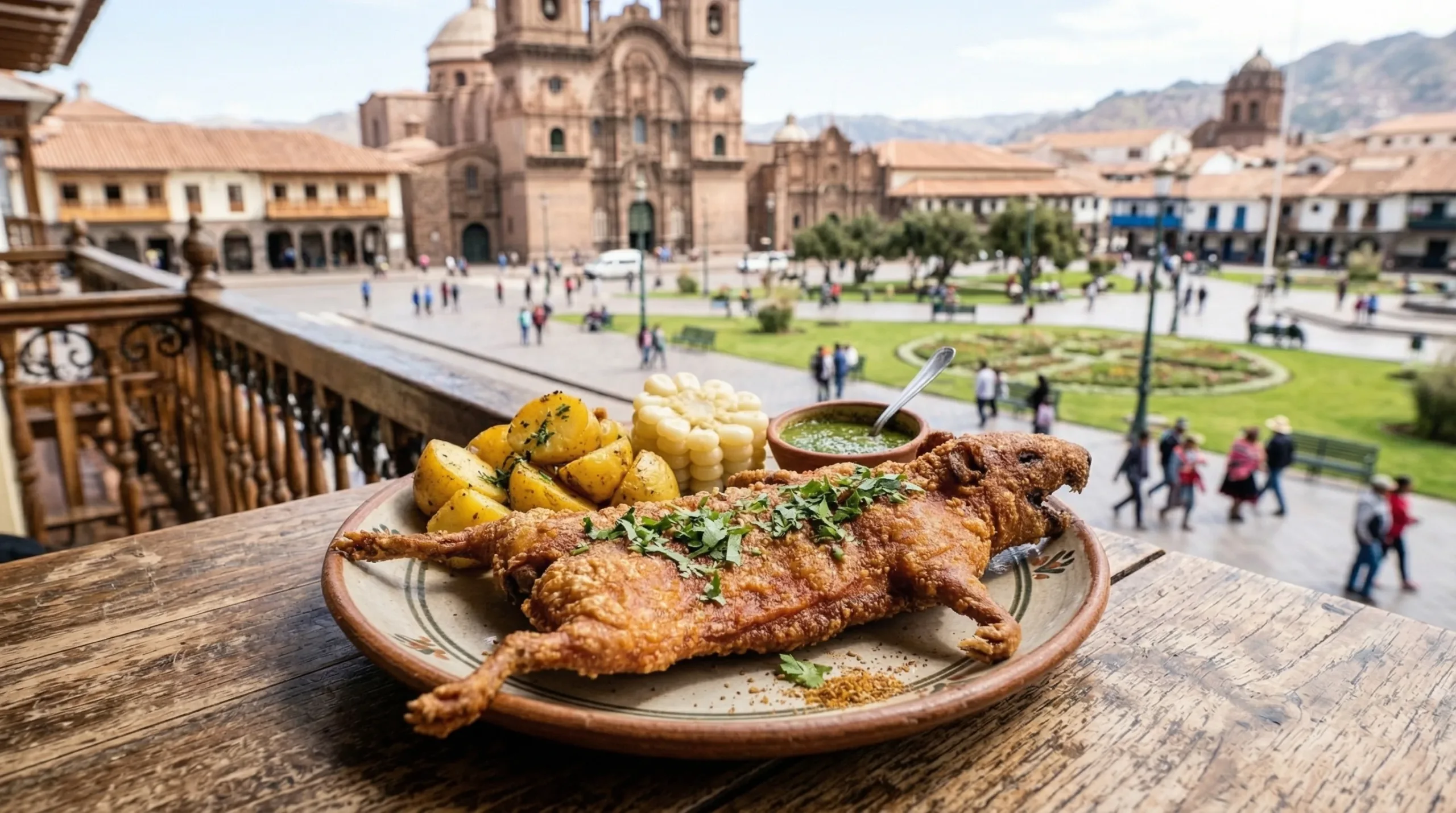 Cuy chactado, a traditional Peruvian dish