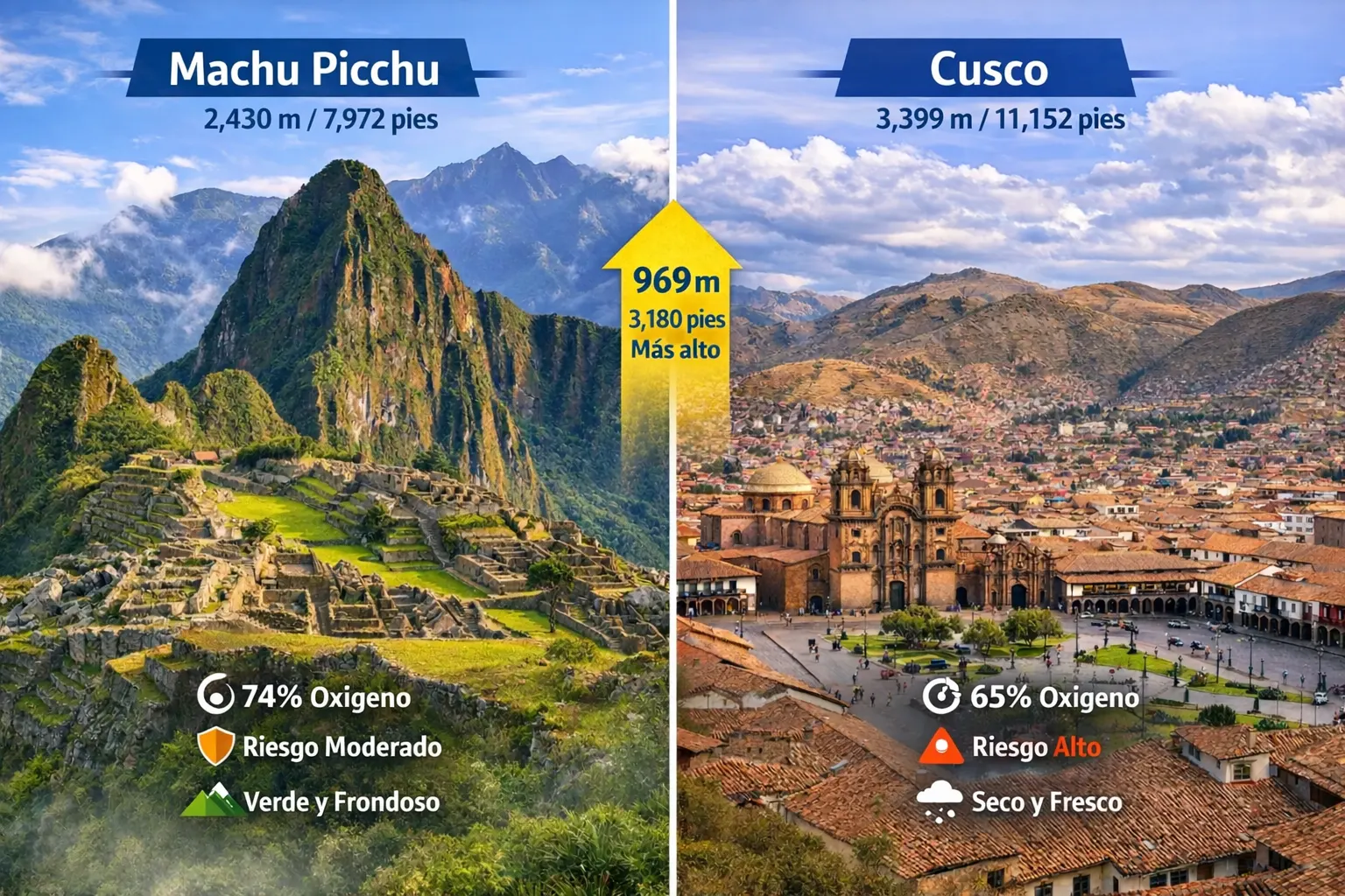 Diferencias entre Machu Picchu y Cusco