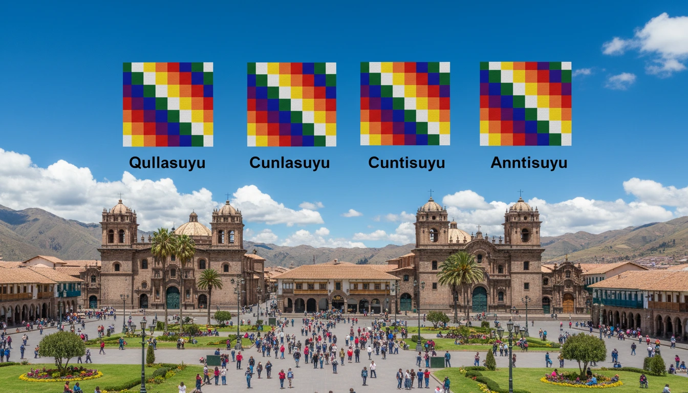 Flags of the Tahuantinsuyo in Cusco