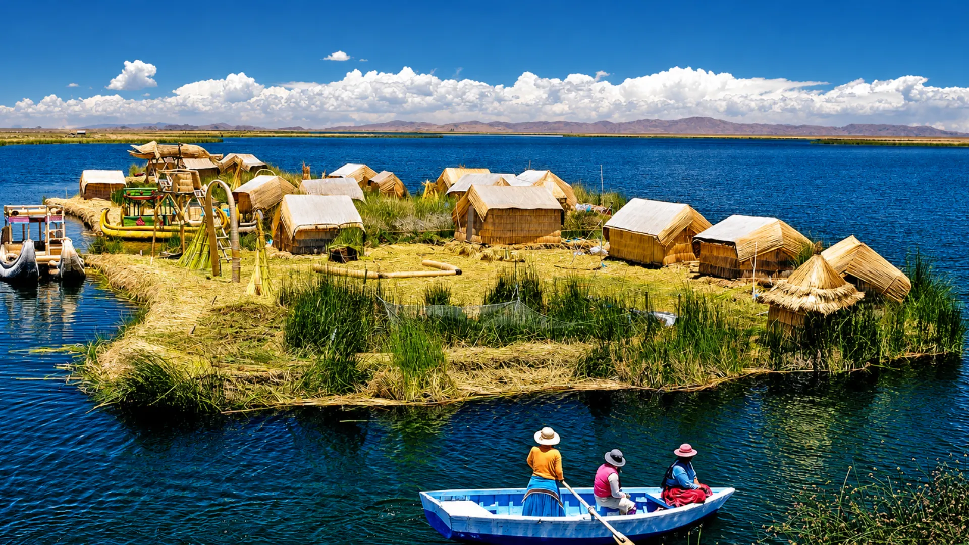 Half-day tour of the Uros Floating Islands on Lake Titicaca