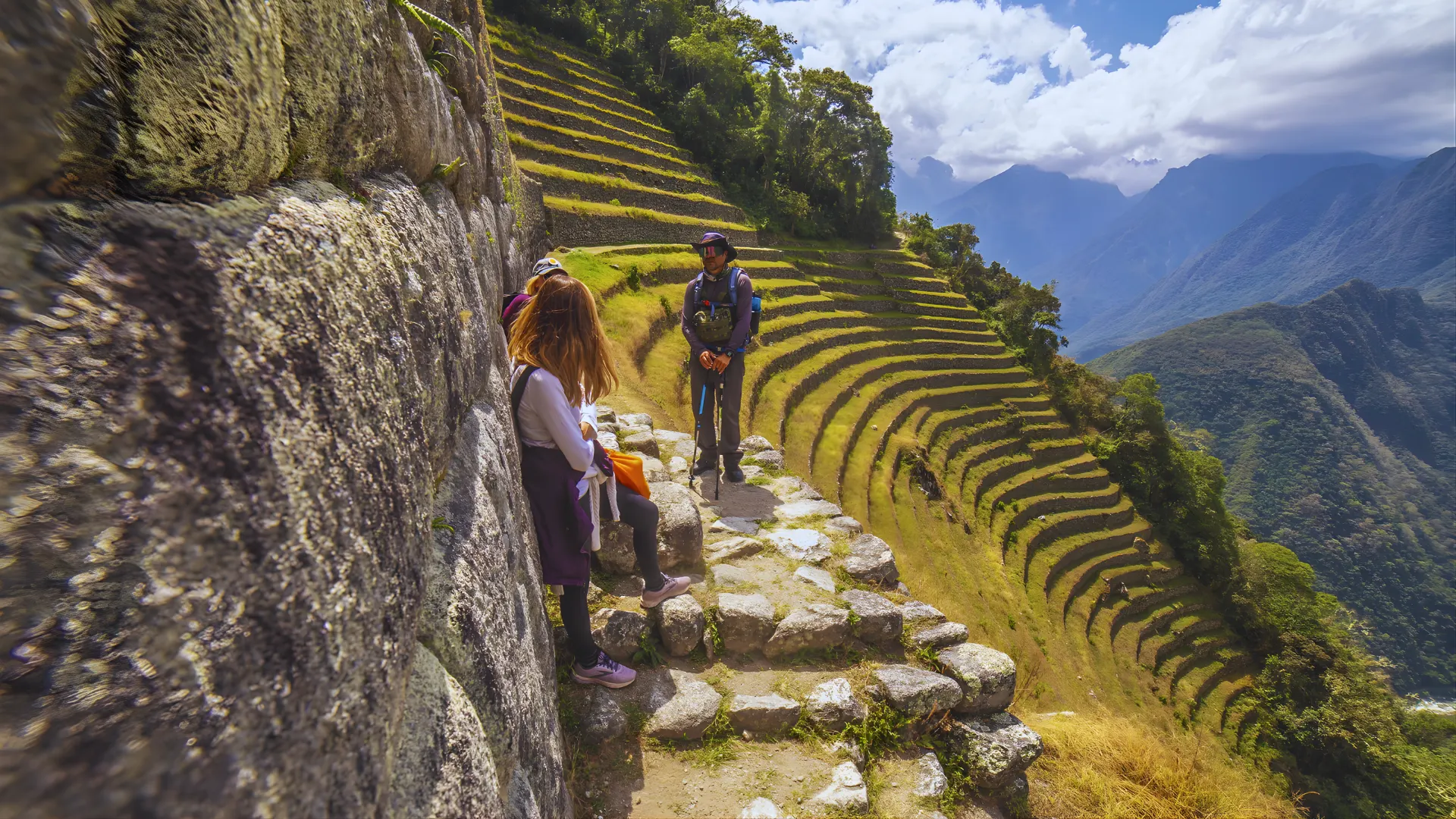 Inca Trail at sunrise
