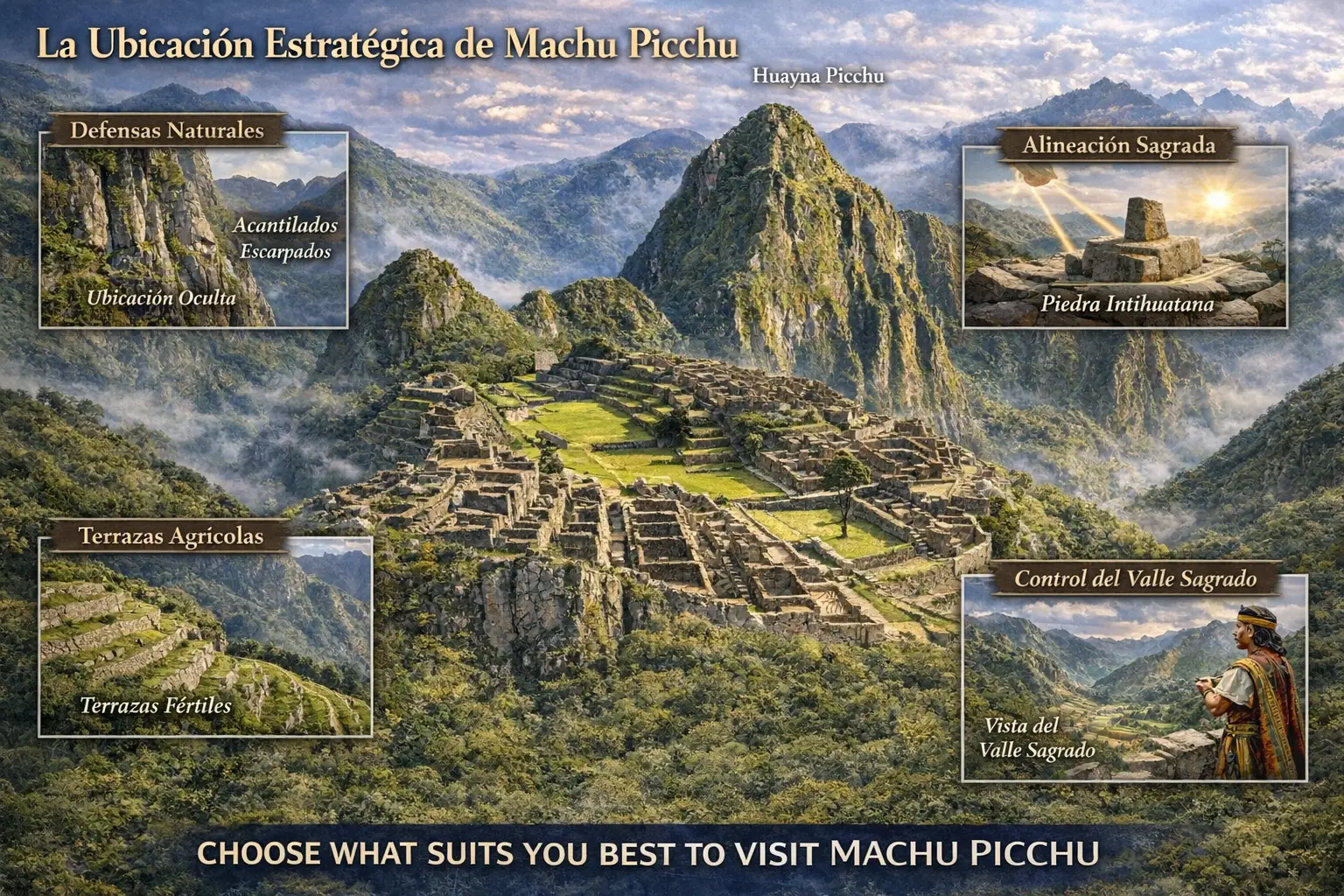 La ubicación estratégica de Machu Picchu