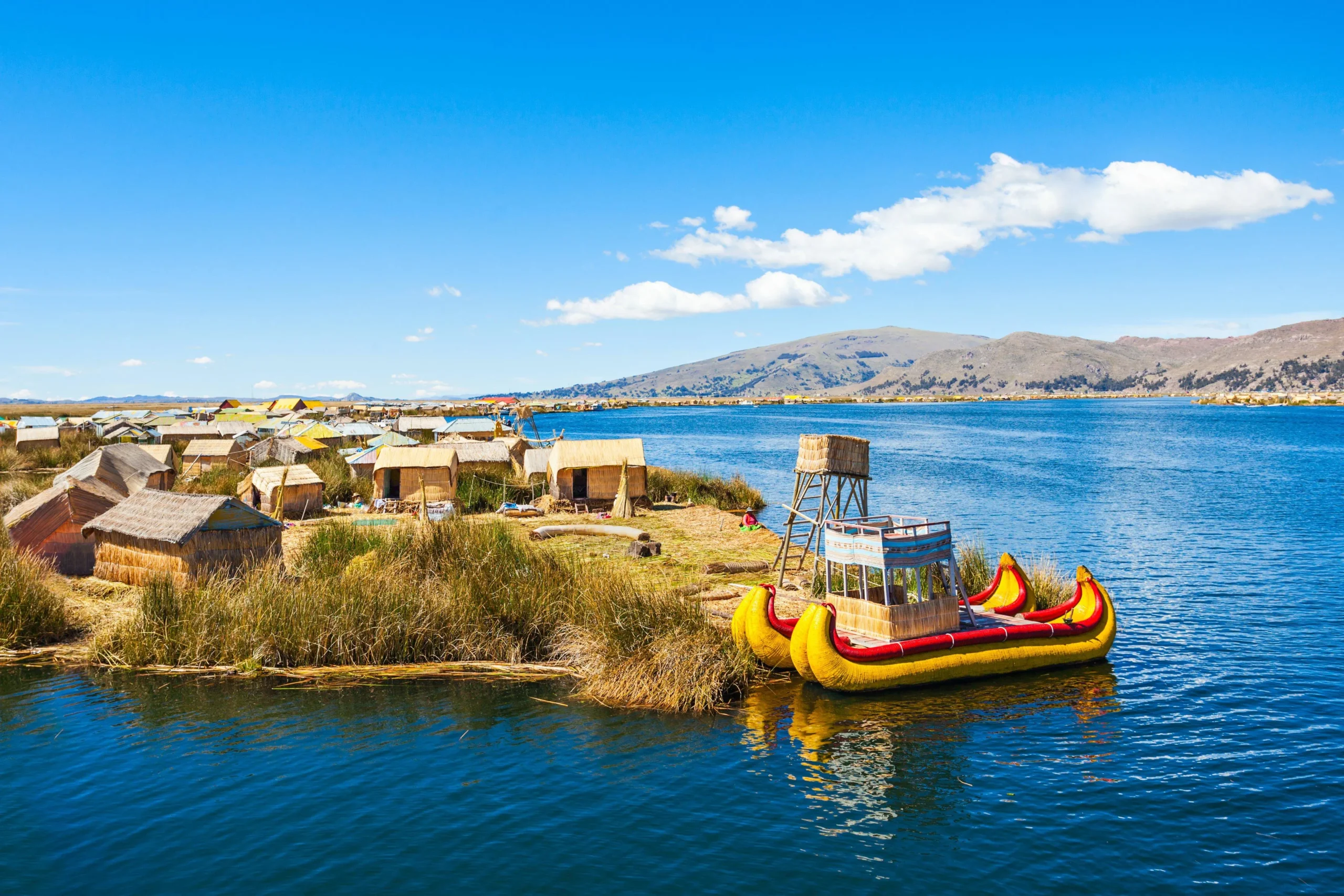 Lake Titicaca and the Uros Floating Islands in Peru