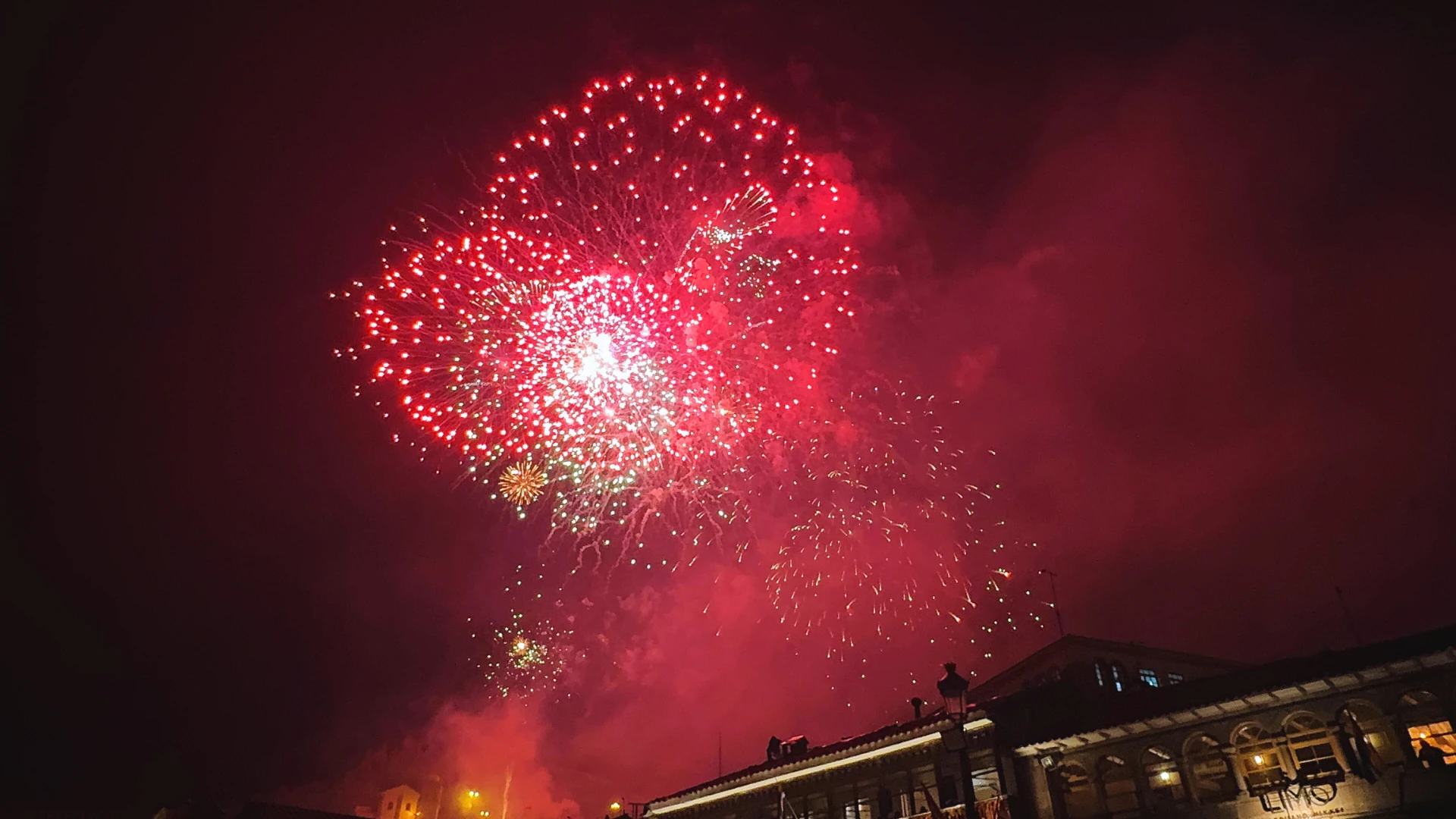 Lights and fireworks in Cusco