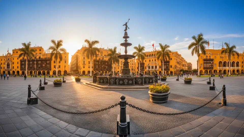Main Square of Lima, Capital of Perú