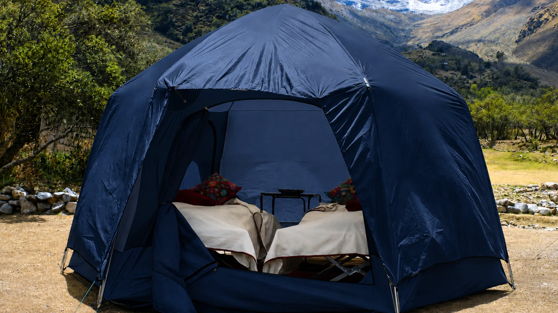 Luxury campsite experience on the Inca Trail
