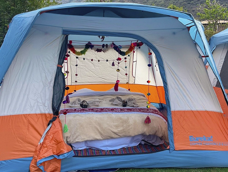 Luxury tents on the Inca Trail to Machu Picchu