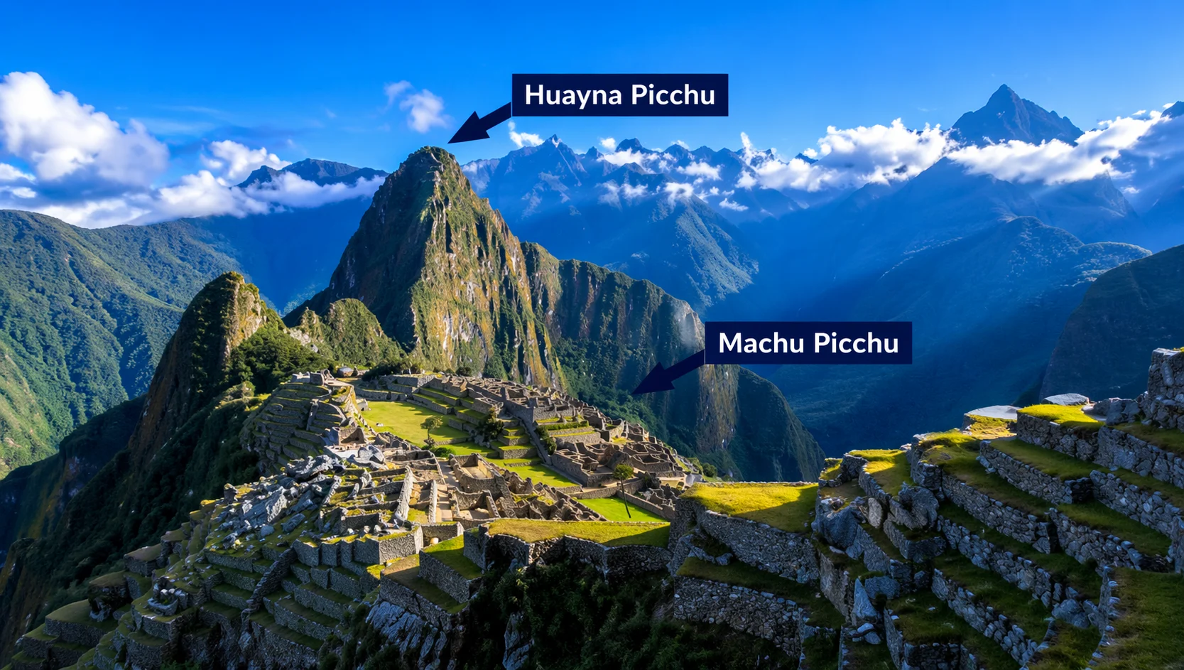 MONTAÑA MACHU PICCHU VS MONTANA HUAYNA PICCHU