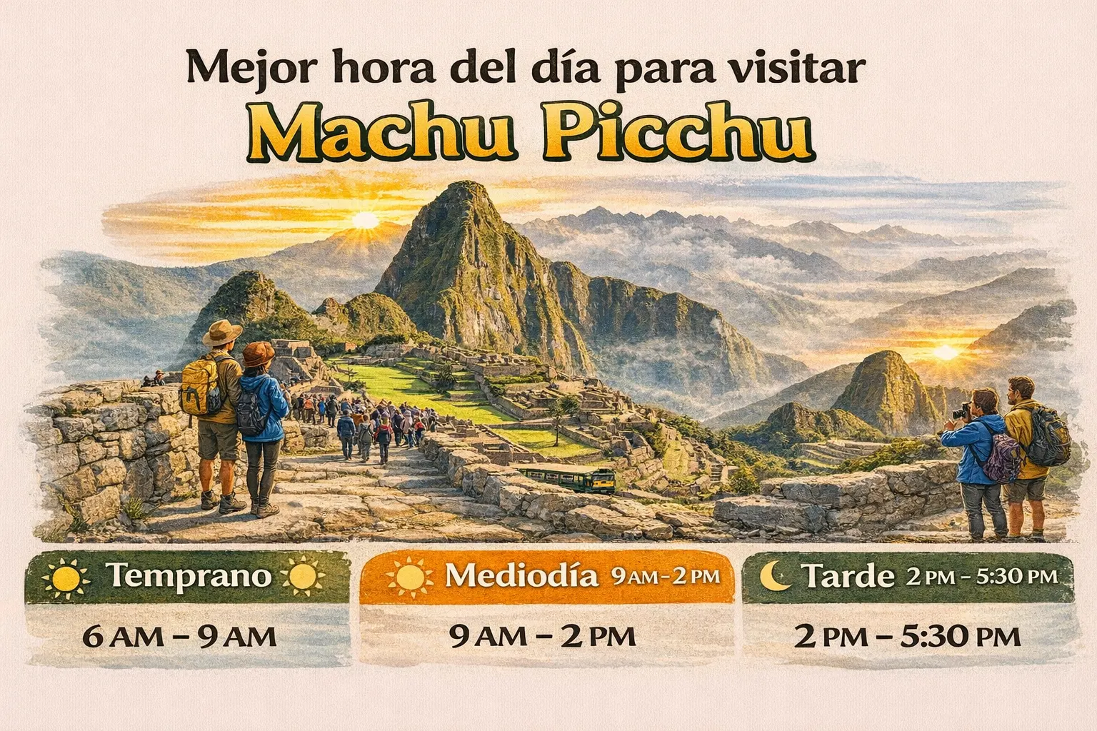 Mejor momento del día para visitar Machu Picchu