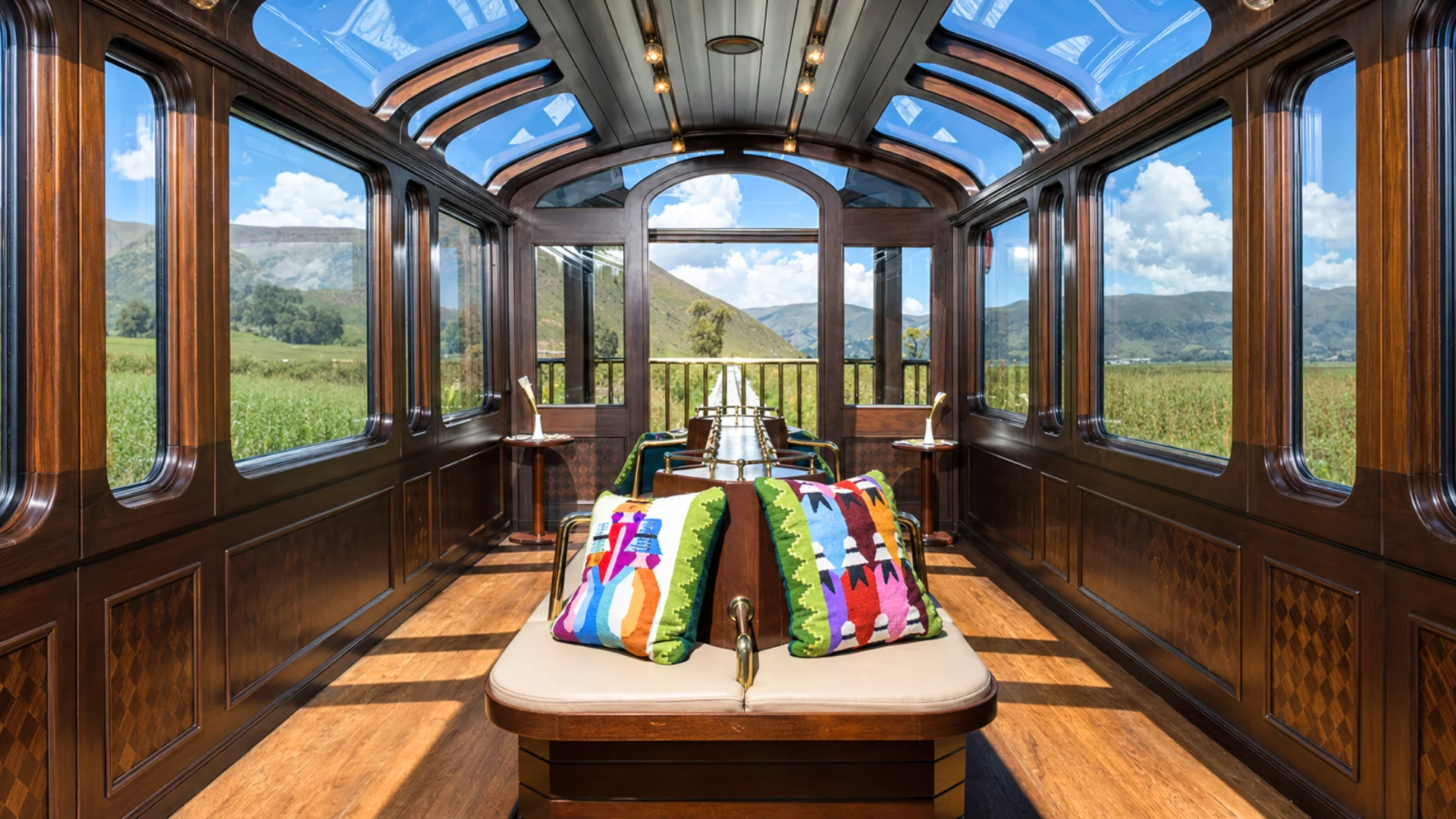 Panoramic train service after completing the Inca Trail