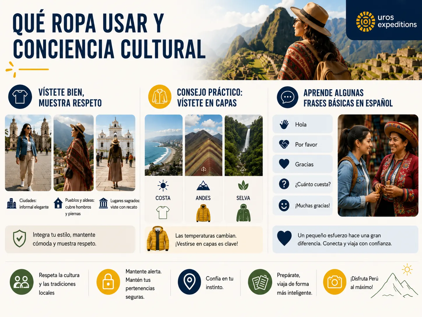 Qué ropa usar en perú