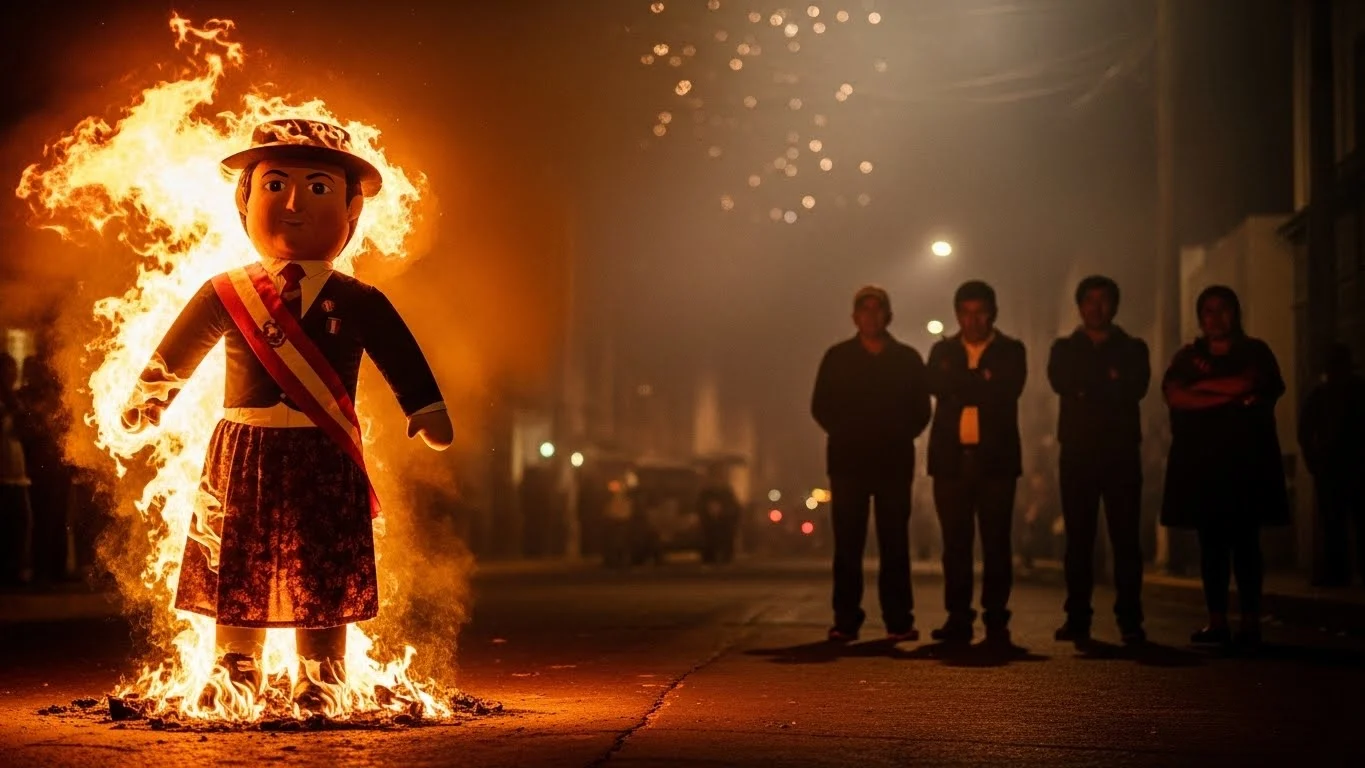 Quema simbólica de muñecos