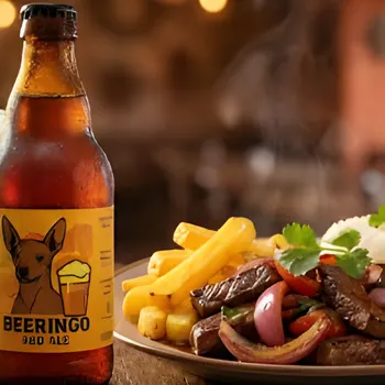 Red Ale with stir-fried beef