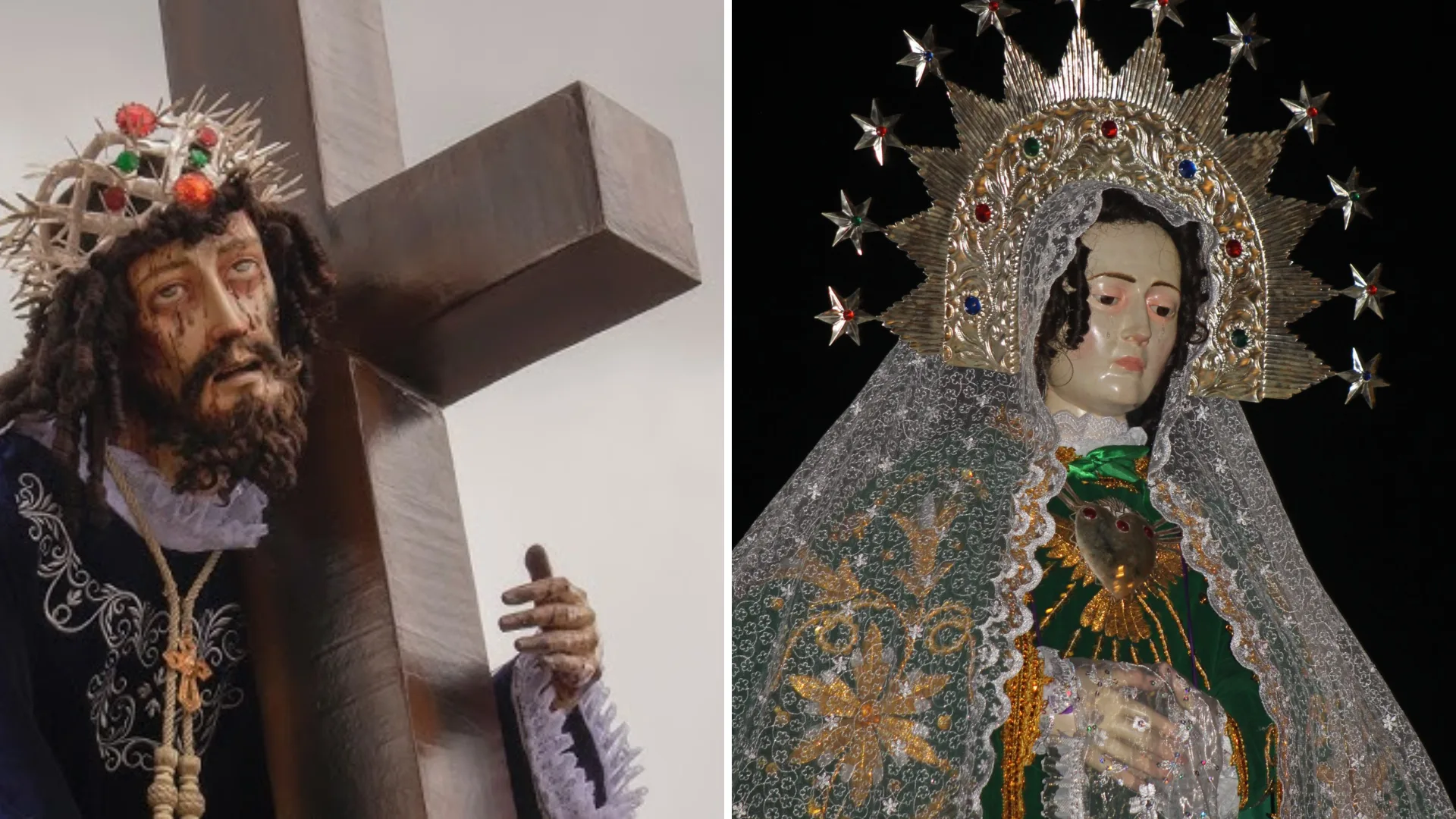 Señor Jesús Nazareno and the Virgen Dolorosa