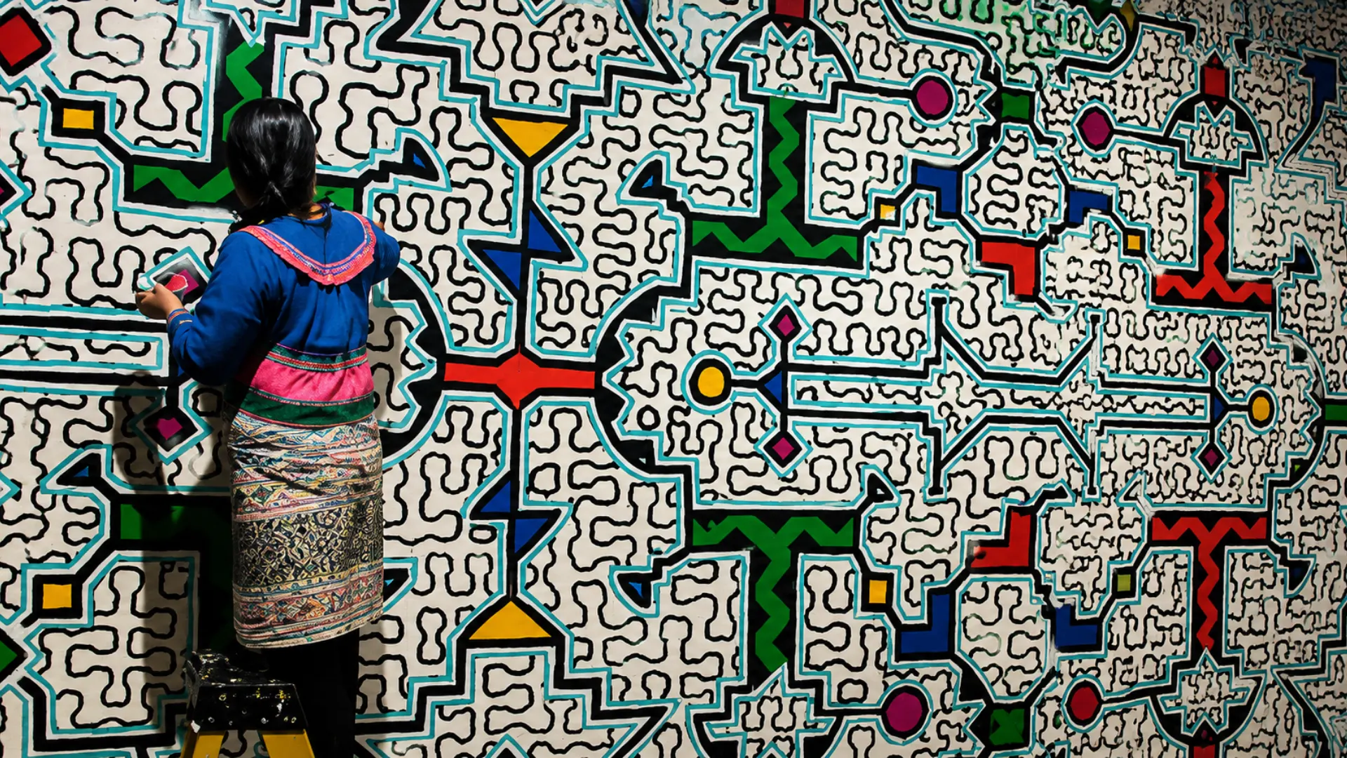 Shipibo-Conibo kene textile art Peru