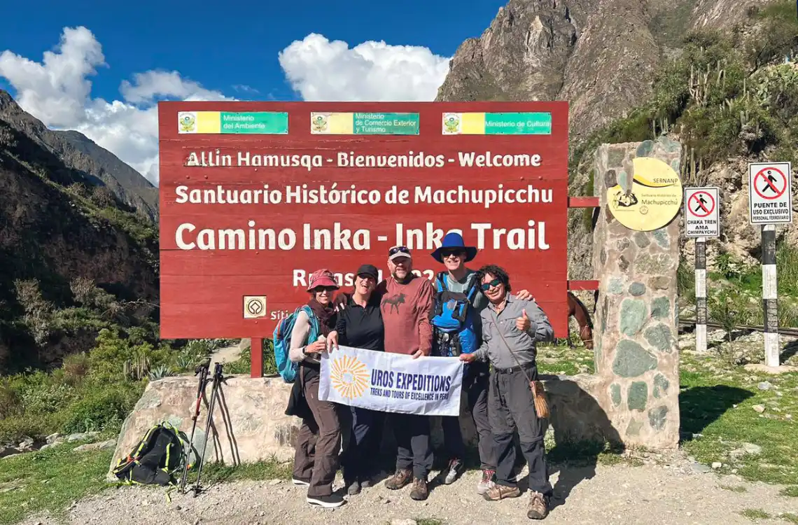 Starting the Inca Trail with a luxury tour operator