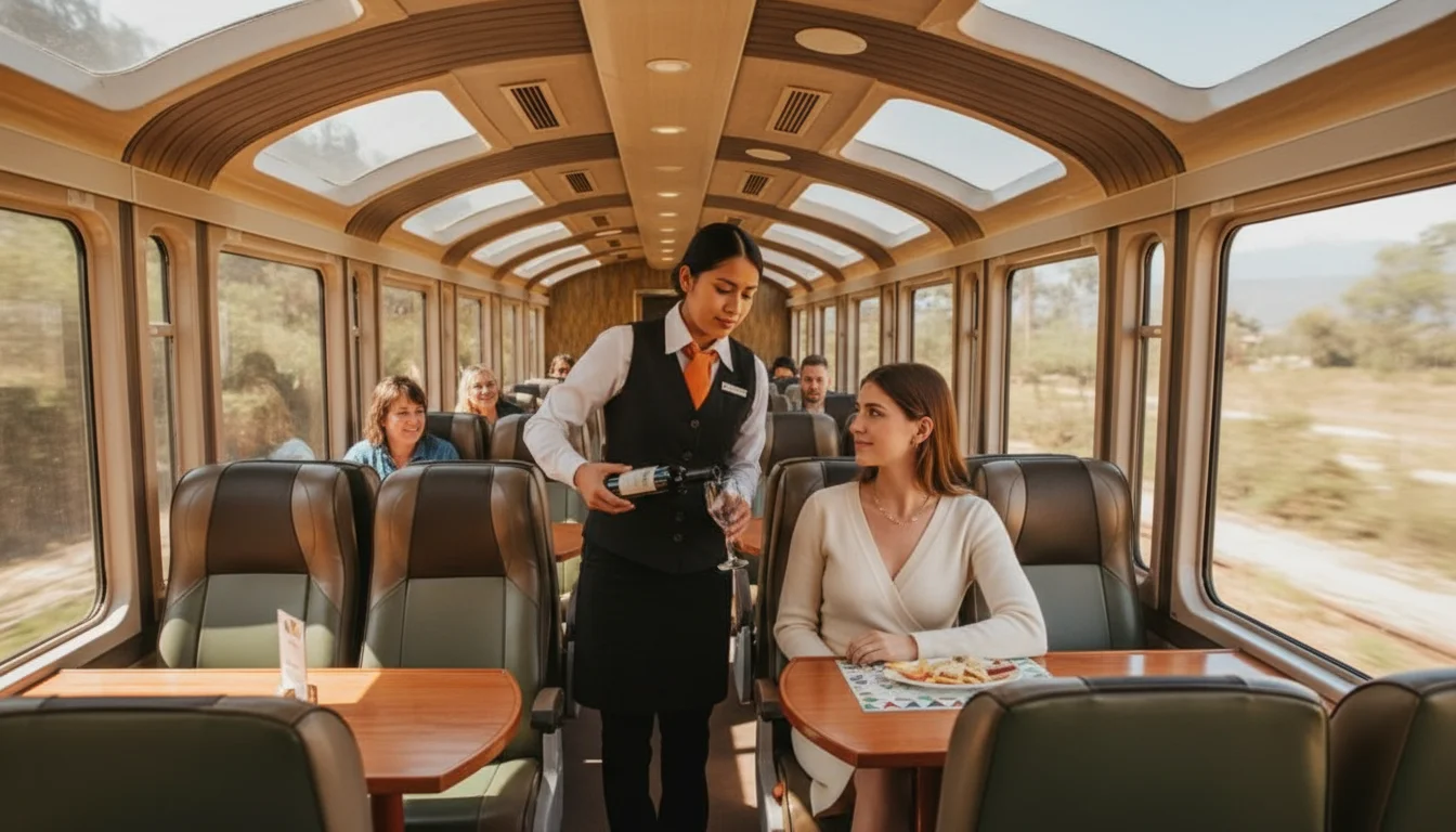 The Vista Vistadome Train is included in the Deluxe Short Inca Trail Tour