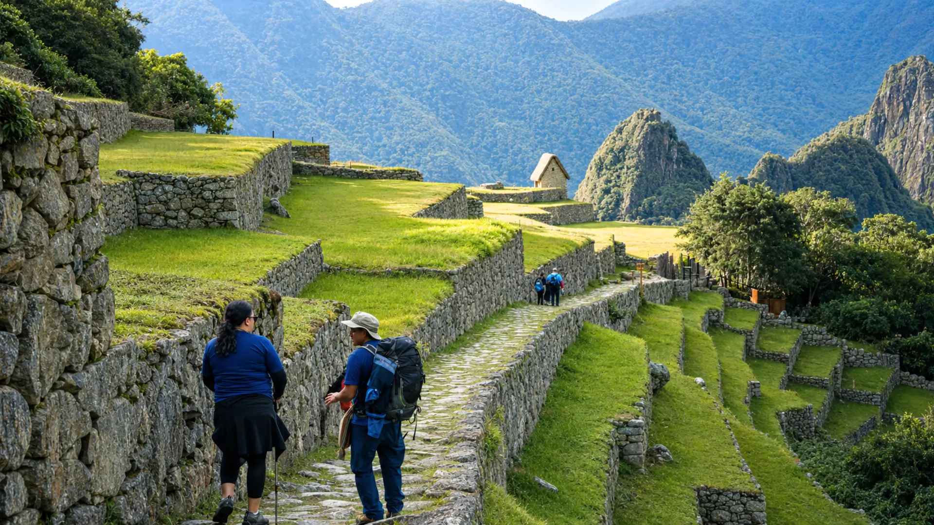 Travelers choosing a guided Inca Trail experience