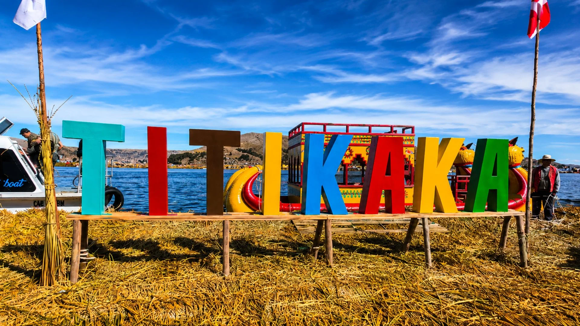 Uros Islands at Lake Titicaca