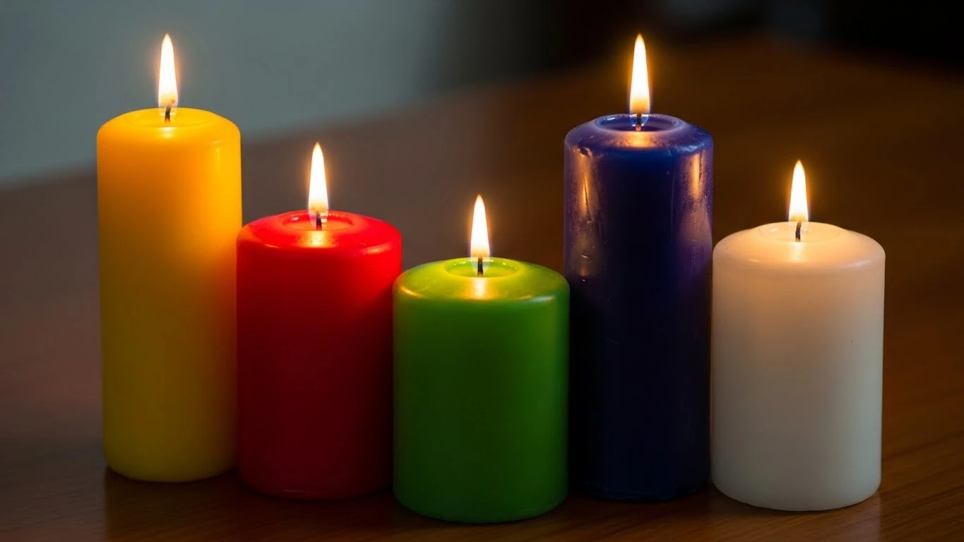 Velas de colores