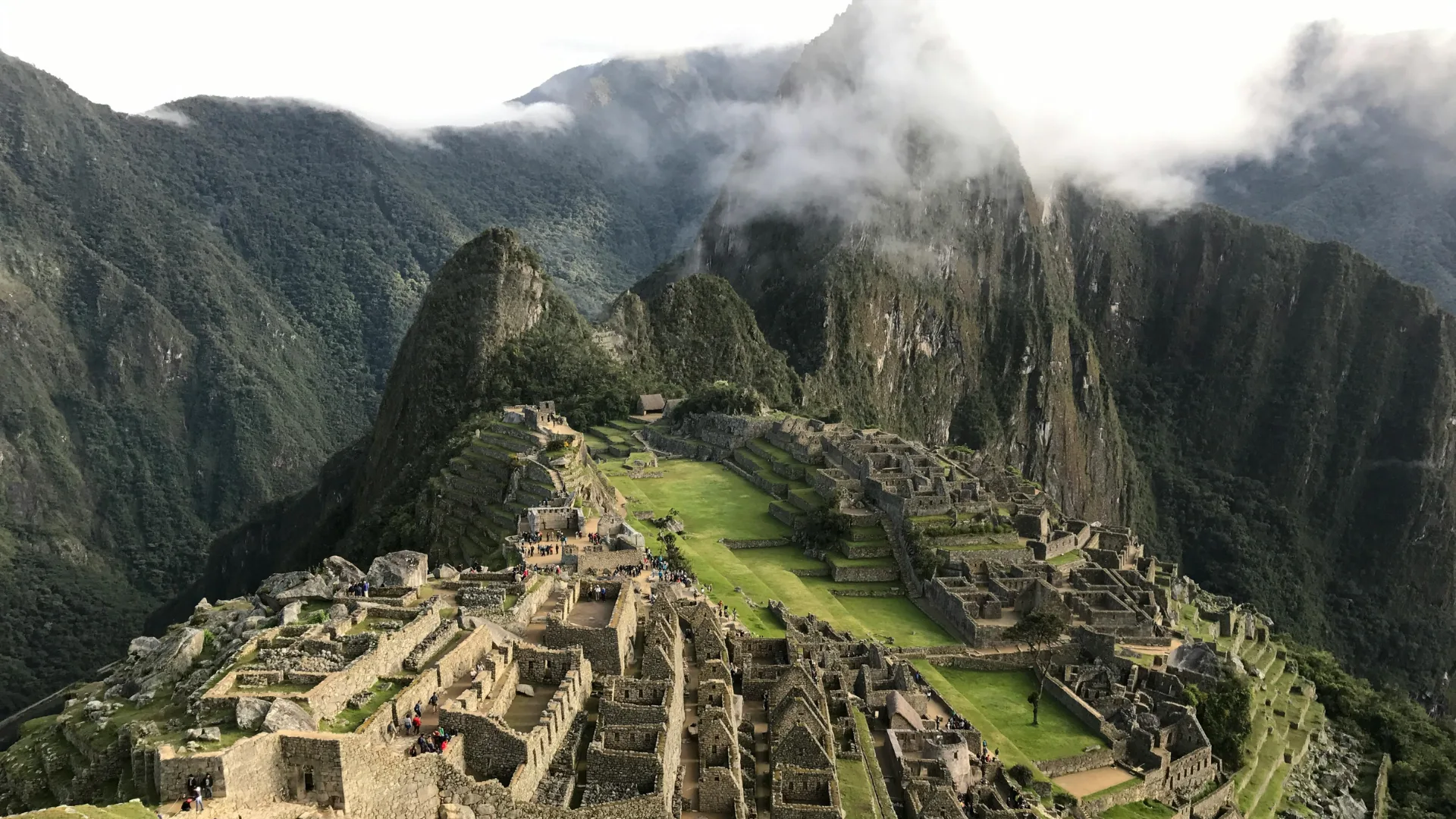 Vista panorámica de Machu Picchu