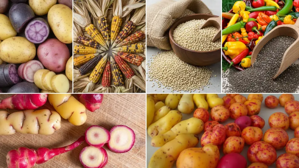 alimentos principales de la agricultura Inca