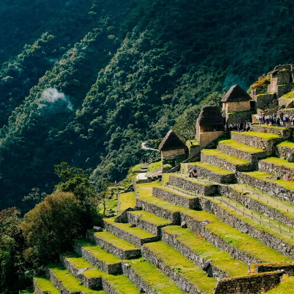Terracing in the Sanctuary of Machu Picchu.