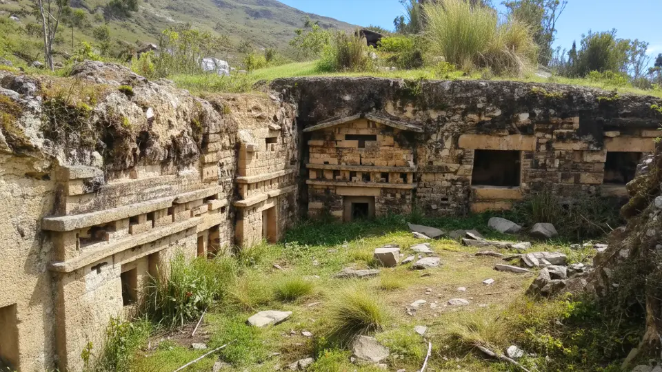 Archaeological site of Auquimarca in Huánuco, Peru