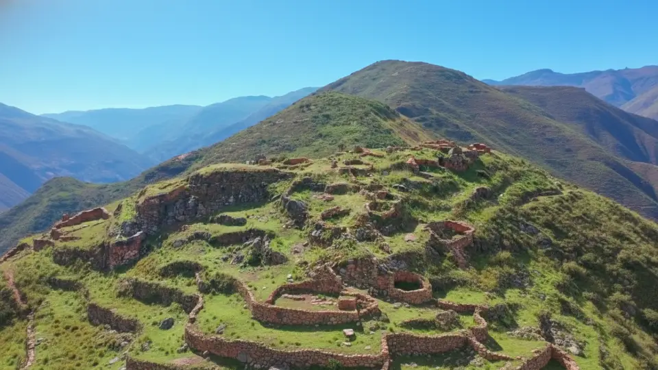 Inca archaeological site of Achasgoto in Huánuco, Peru