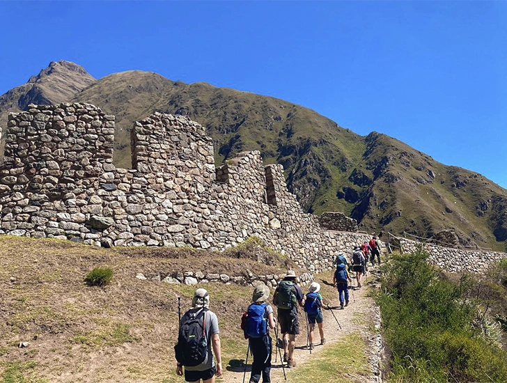 arriving-at-patallacta-day-1-inca-trail-4-days-3-nights-cusco-peru