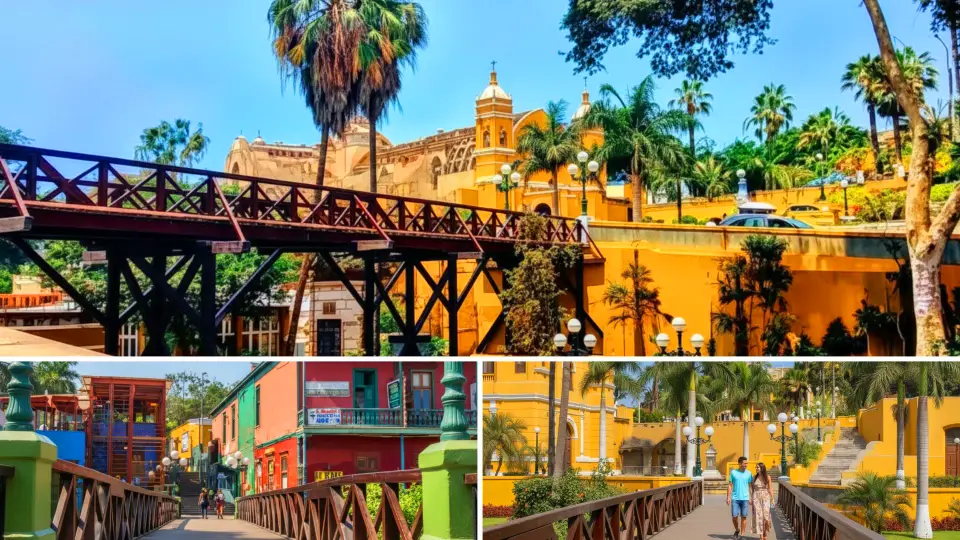 Bridge of Sighs in Lima during the day, ideal for a family or couple’s walk