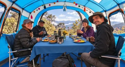 Food on a Luxury Inca Trail
