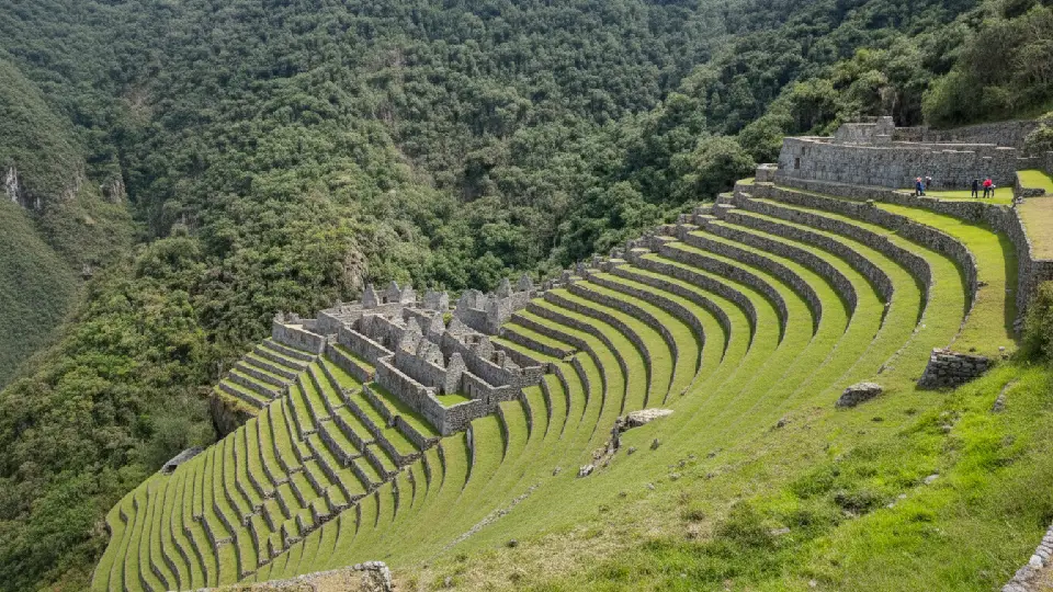 Sitio arqueologico de Wiñay Wayna en Camino Inca