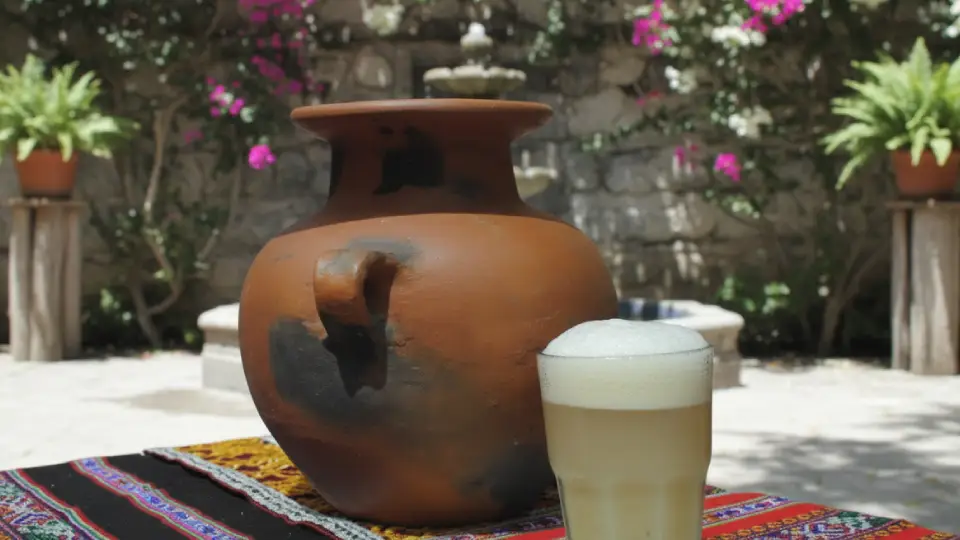 Chicha de jora in Huánuco, Peru