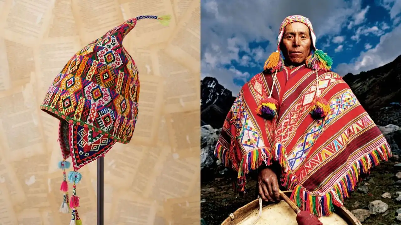 Traditional Chullo and Poncho.