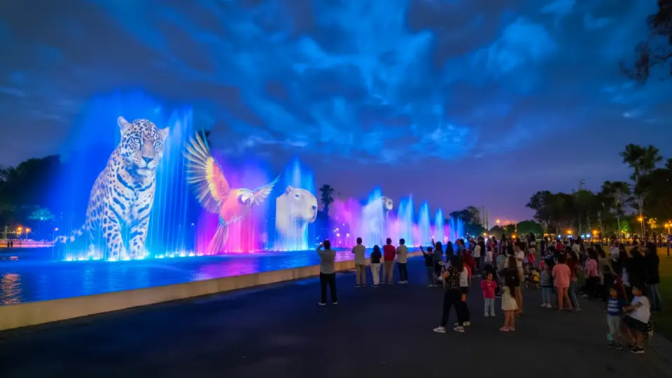 Presentation of the jungle region at the Magic Water Circuit park