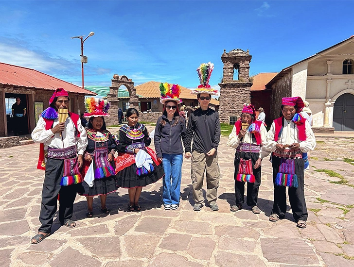 Community-based tourism on the Uros Islands, where local families share their culture and traditions on Lake Titicaca.
