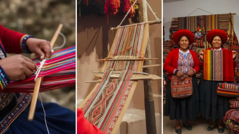 Creating designs in Chinchero textiles