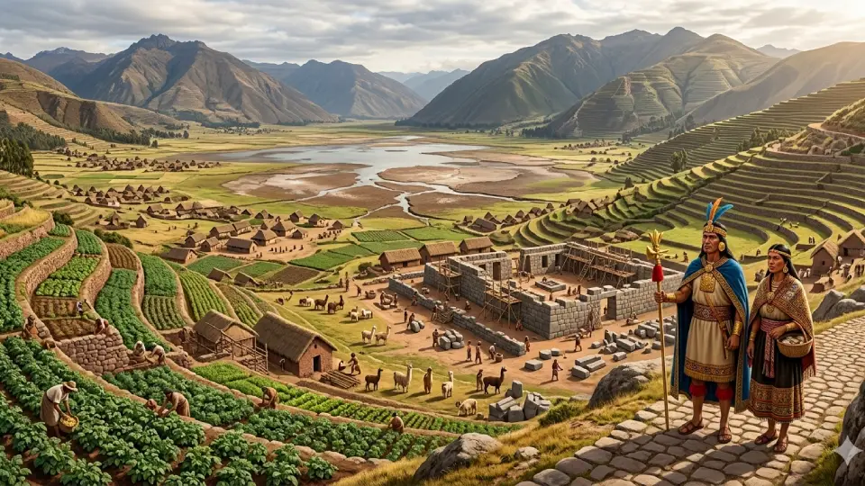 Arrival of Manco Capac and Mama Ocllo to the Cusco Valley