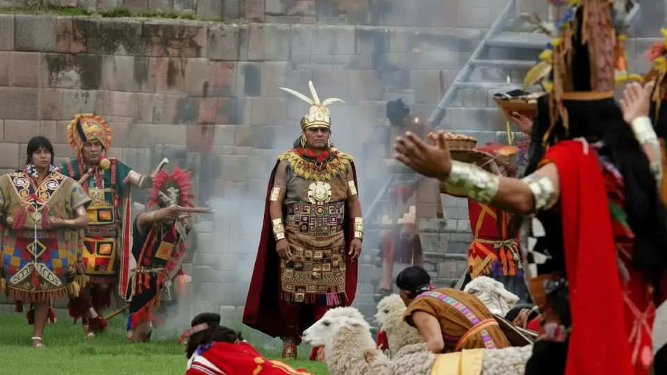 Beginning of Inti Raymi in Qoricacha