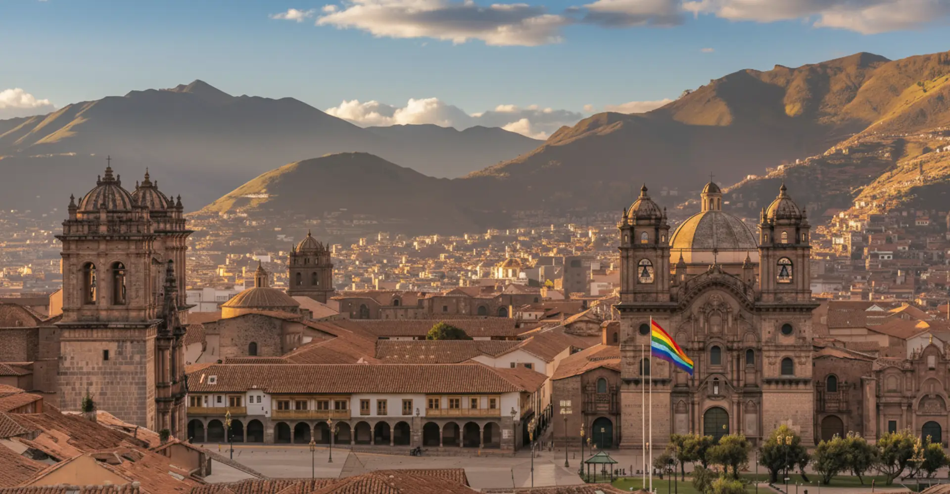 Cusco city on a normal afternoon