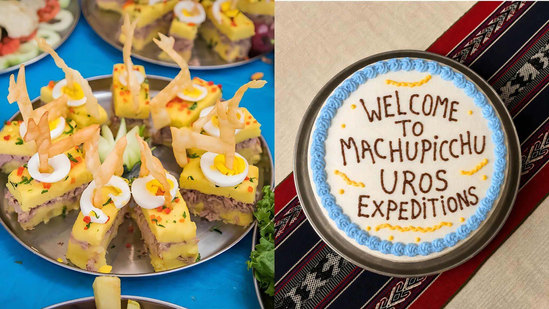 food in the luxury inca trail 4 days and 3 nights